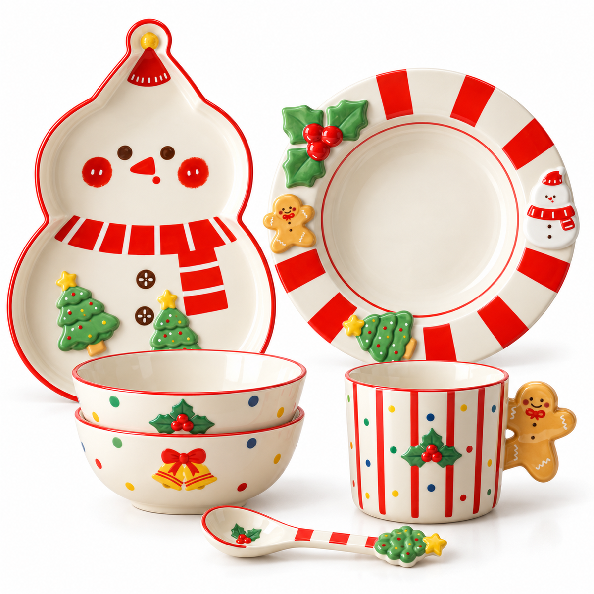 π½οΈ Dinnerware | Ceramic | Holiday Dining | Family Gift | Snowman Charm