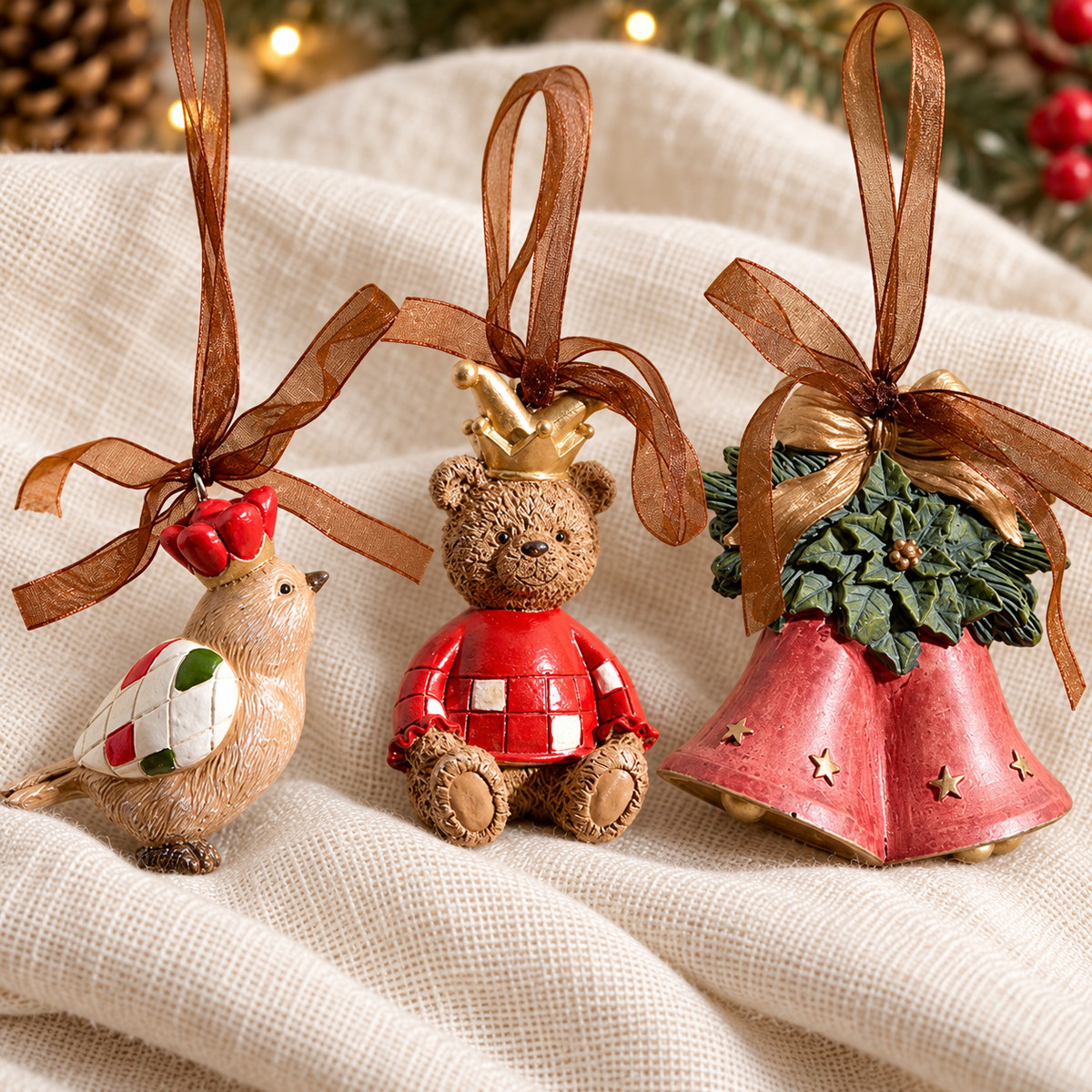 π Ornaments | Resin | Tree Decor | Holiday Gifts | Classic Charm