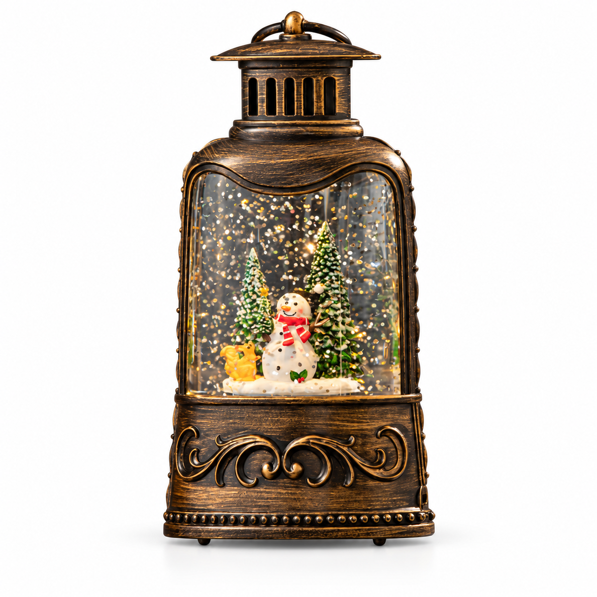 π Lantern | Metal | Holiday Decor | Host Gift | Snowfall Glow