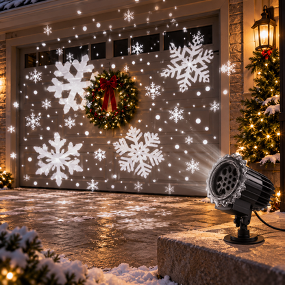 ❄️ Christmas Projector | Outdoor Decor | Holiday Gift | Snowflake Effects
