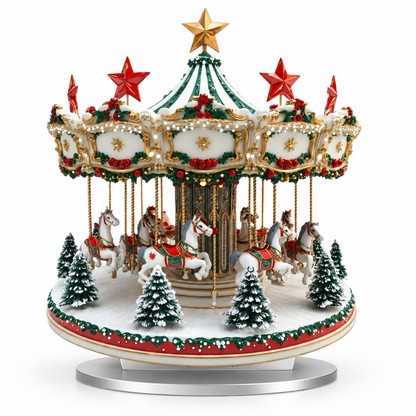 🎠 Christmas Carousel | Festive Decorative Display | Enchanting Holiday Elegance