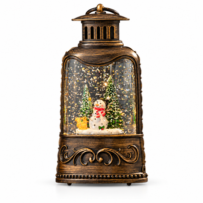 🎄 Lantern | Metal | Holiday Decor | Host Gift | Snowfall Glow