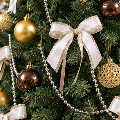 🎄 Christmas Tree | Wicker Base | Holiday Gift | Golden Charm