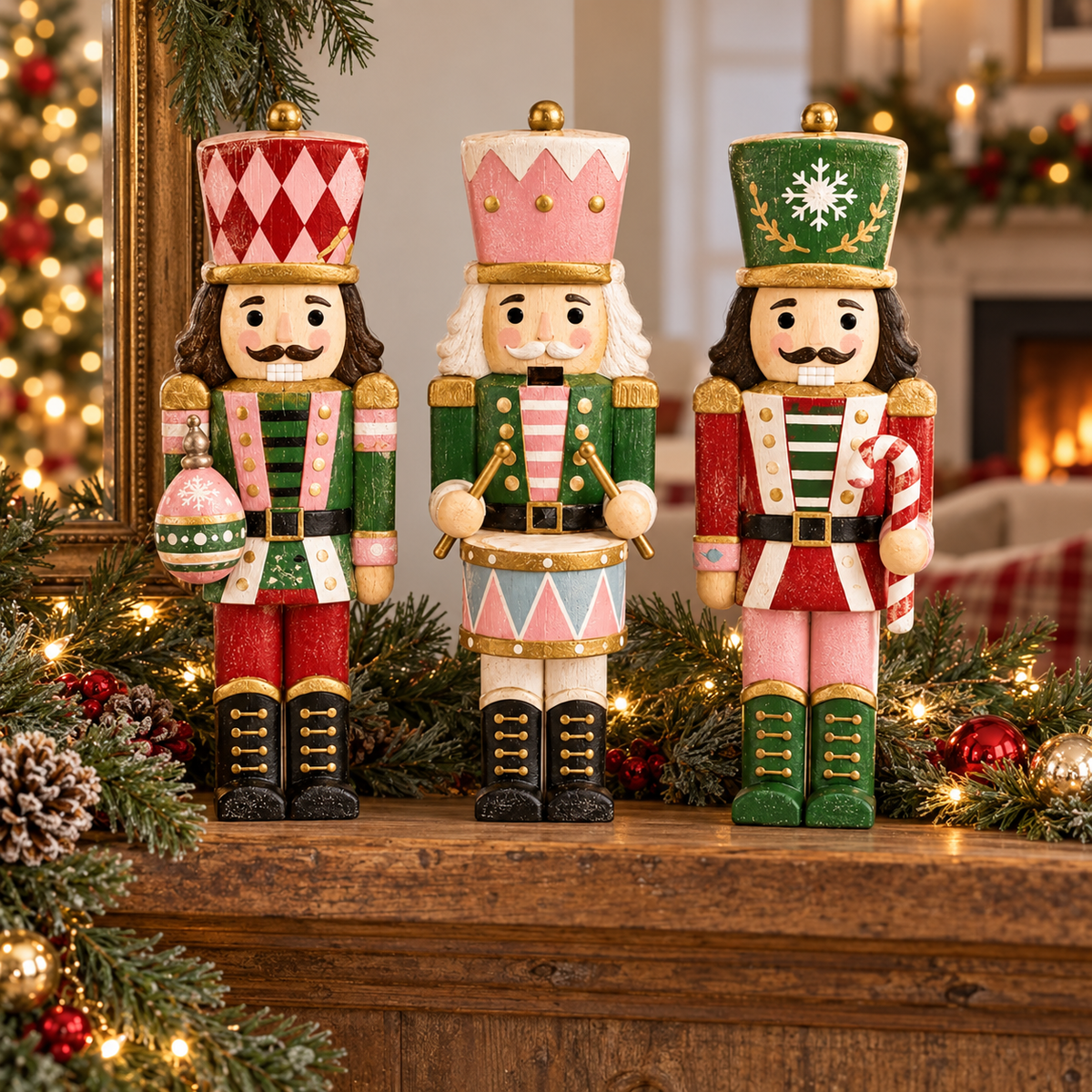 🎁 Nutcrackers | Wooden Holiday Decor | Gifts for Christmas Collectors