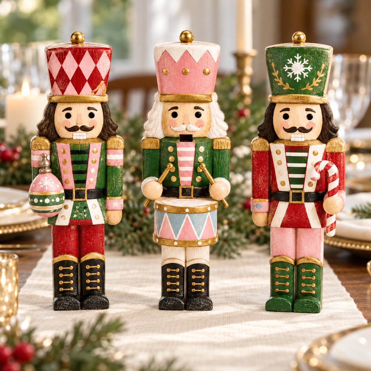 🎁 Nutcrackers | Wooden Holiday Decor | Gifts for Christmas Collectors