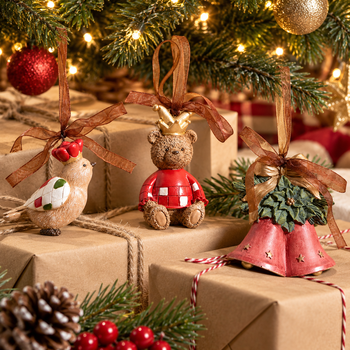 🎄 Ornaments | Resin | Tree Decor | Holiday Gifts | Classic Charm