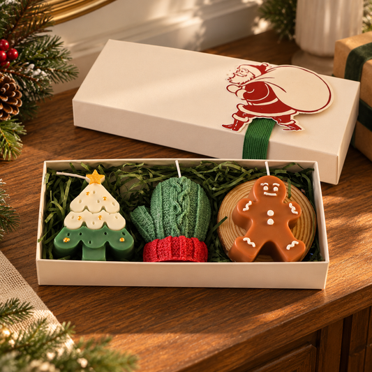 🕯️ Candles | Wax | Christmas Decor | Loved Ones | Festive Shapes